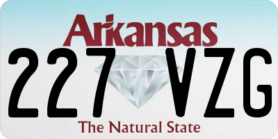 AR license plate 227VZG