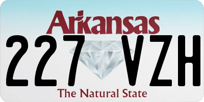 AR license plate 227VZH