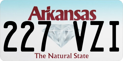 AR license plate 227VZI