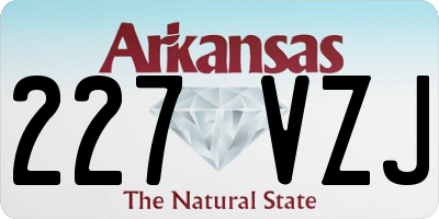 AR license plate 227VZJ