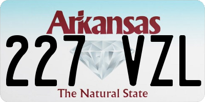 AR license plate 227VZL