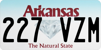 AR license plate 227VZM