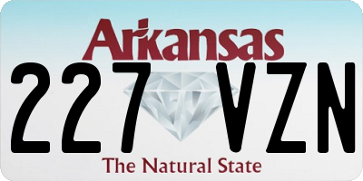 AR license plate 227VZN
