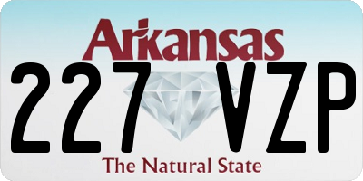 AR license plate 227VZP