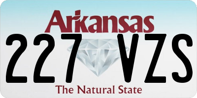 AR license plate 227VZS