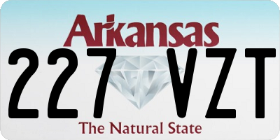 AR license plate 227VZT