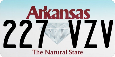 AR license plate 227VZV