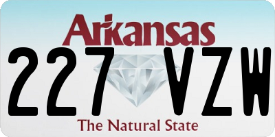 AR license plate 227VZW