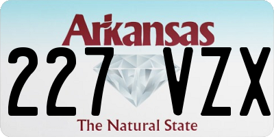 AR license plate 227VZX
