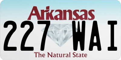 AR license plate 227WAI