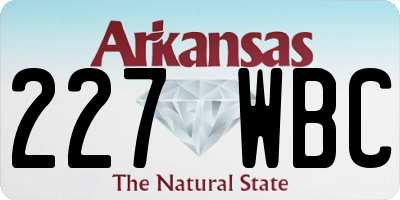 AR license plate 227WBC