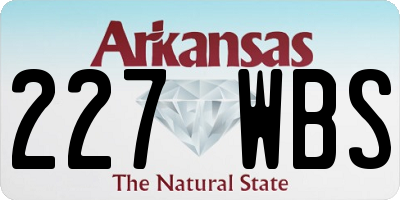 AR license plate 227WBS
