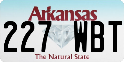 AR license plate 227WBT