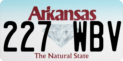 AR license plate 227WBV