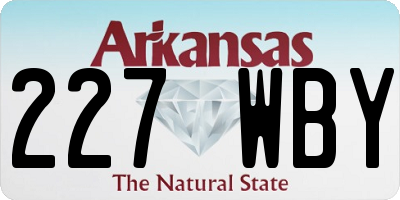 AR license plate 227WBY