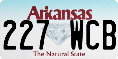AR license plate 227WCB