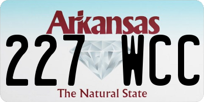 AR license plate 227WCC