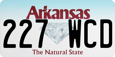 AR license plate 227WCD