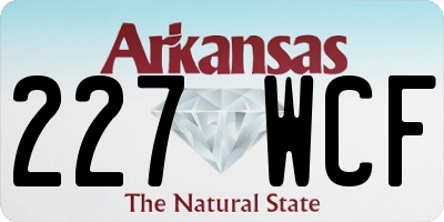 AR license plate 227WCF