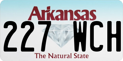 AR license plate 227WCH