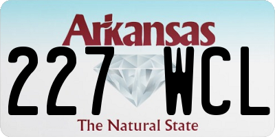 AR license plate 227WCL