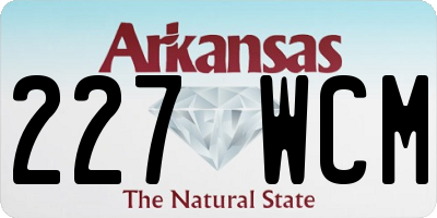 AR license plate 227WCM