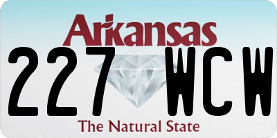 AR license plate 227WCW