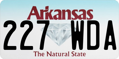 AR license plate 227WDA