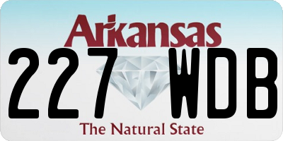 AR license plate 227WDB