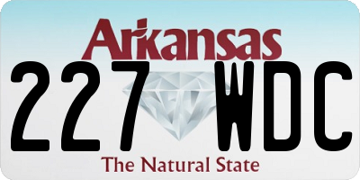 AR license plate 227WDC