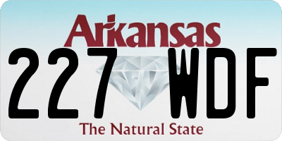AR license plate 227WDF