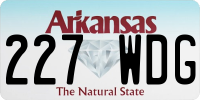 AR license plate 227WDG
