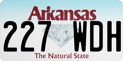 AR license plate 227WDH