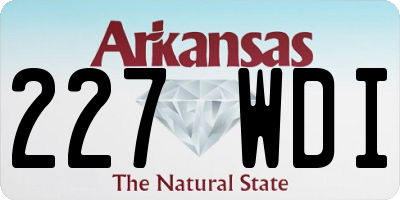 AR license plate 227WDI