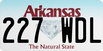 AR license plate 227WDL