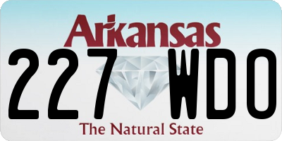 AR license plate 227WDO