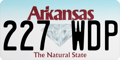AR license plate 227WDP