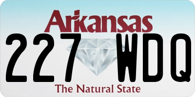 AR license plate 227WDQ