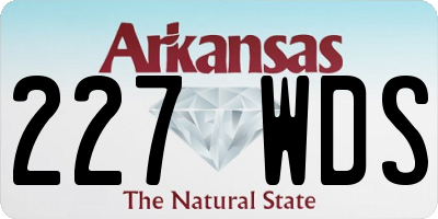 AR license plate 227WDS