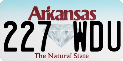 AR license plate 227WDU