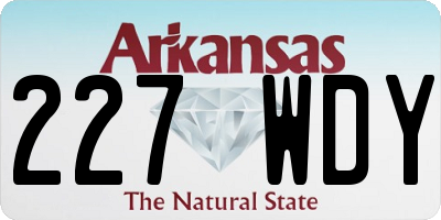 AR license plate 227WDY