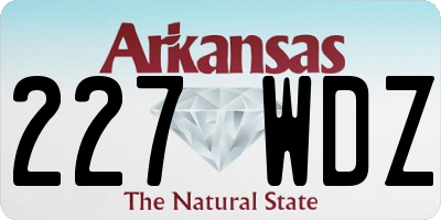 AR license plate 227WDZ
