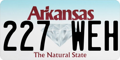 AR license plate 227WEH