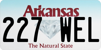 AR license plate 227WEL