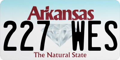 AR license plate 227WES