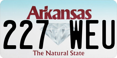 AR license plate 227WEU