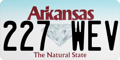 AR license plate 227WEV