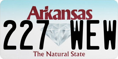 AR license plate 227WEW
