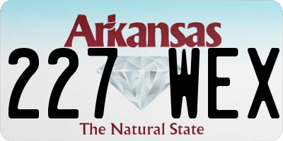 AR license plate 227WEX