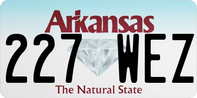 AR license plate 227WEZ
